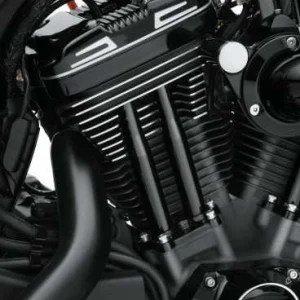 Harley Davidson Stößelstangenabdeckungen Schwarz 6
