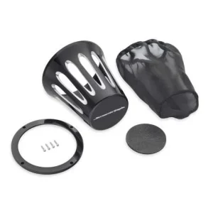 Harley Davidson Screamin Eagle Heavy Breather Deckel Teardrop Cut Back Schwarz Mit Logo 9