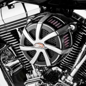 Harley Davidson Screamin Eagle Extreme Billet Luftfilter-Kit Agitator Cut Back Schwarz 10