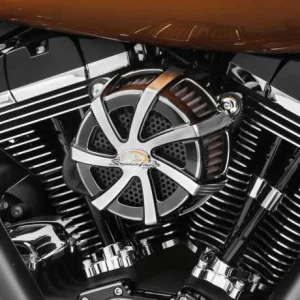 Harley Davidson Screamin Eagle Extreme Billet Luftfilter-Kit Agitator Cut Back Schwarz 12