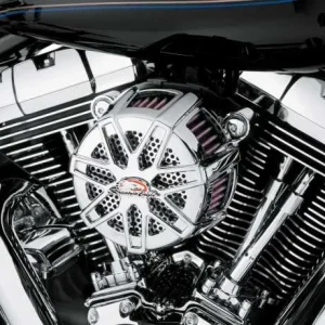 Harley Davidson Screamin Eagle Chisel Extreme Billet Luftfilter Kit Chrom 6