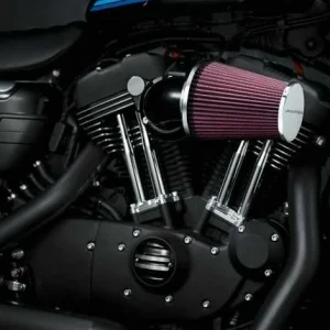 Harley Davidson Screamin Eagle Heavy Breather Luftfilter Kit 58mm, Schwarz 12