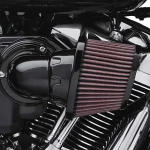 Harley Davidson Screamin Eagle High-Flo K&N Luftfilter Element Heavy Breather, Schwarz 6