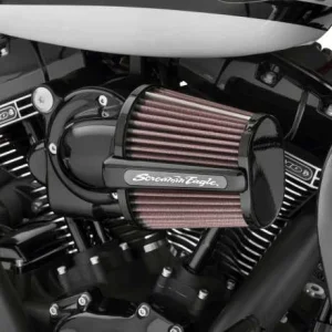 Harley Davidson Screamin Eagle Heavy Breather Elite Performance Luftfilter Kit 58mm, Schwarz 7