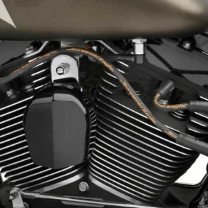 Harley Davidson Screamin Eagle 10mm Phat Zündkerzenkabel Set Schwarz 6