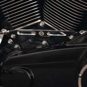 Harley Davidson Custom-Schaltgestänge Slotted, Schwarz 7