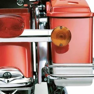 Harley Davidson Satteltaschen-Blendenleisten Slotted Chrom 6