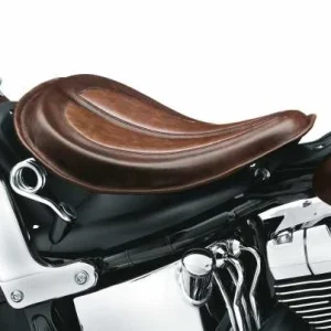 Harley Davidson Solo Federsattel Leder Braun 6