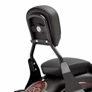 Harley Davidson Low Round Bar Sissy Bar Bügel Schwarz 6