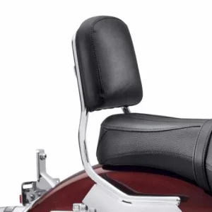 Harley Davidson Sozius Rückenpolster Mid-Sized Smooth Schwarz Vinyl 6