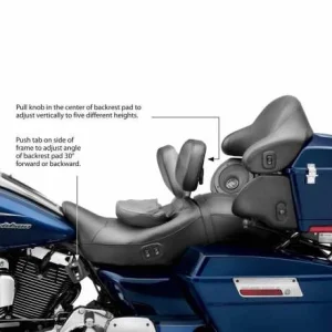 Harley Davidson Einstellbare Fahrerrückenlehne Komfort-Steppung 6