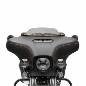 Harley Davidson Beleuchtete Windschutzscheibenverkleidung Schwarz 10
