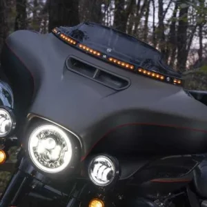 Harley Davidson Beleuchtete Windschutzscheibenverkleidung Schwarz 12