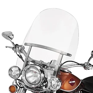 Harley Davidson Abnehmbare King-Size Windschutzscheibe 23″ Klar & Polierte Streben 6
