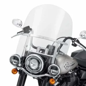 Harley Davidson King-Size Abnehmbares Windschild 21″ Klar & Poliert 7