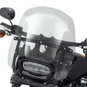 Harley Davidson Wind Splitter Compact Abnehmbares Windschild 15″ Leicht Getönt & Schwarz 6