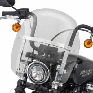 Harley Davidson Wind Splitter Quick-Release Compact Windschild 14″ Leicht Getönt & Poliert 6