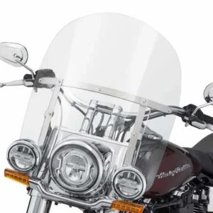 Harley Davidson King-Size Abnehmbares Windschild 18″ Klar & Poliert 6