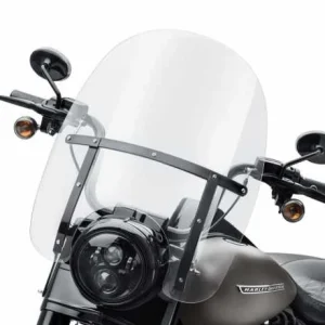 Harley Davidson Abnehmbares Windschild 20″ Klar & Schwarz 6