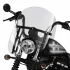 Harley Davidson Abnehmbare Kompakt-Windschutzscheibe 14″ Leicht Getönt & Schwarze Streben 8