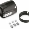 Harley Davidson Defiance Schalldämpfer Endkappen 4.5″ Schwarz Machine Cut 10