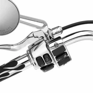 Harley Davidson Zusatzschaltergehäuse Linke Seite, Chrom 7