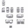Harley Davidson Schalterkappen Kit Chrom 11