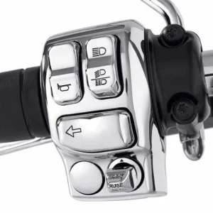 Harley Davidson Schalterkappen Kit Chrom 6
