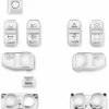Harley Davidson Switch Cap Schalterkappen Kit Chrom 8