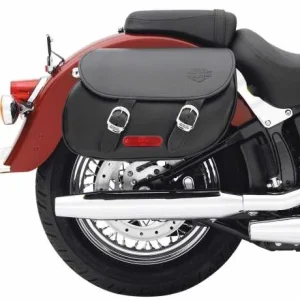 Harley Davidson Leder Satteltaschen Glatt 6