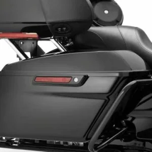 Harley Davidson Satteltaschen-Scharnierabdeckungen & Verschlüsse, Schwarz 6
