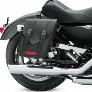 Harley Davidson Standard Line Throw-Over Satteltaschen Kompakt, Schwarz 8
