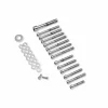 Harley Davidson Schrauben-Kit Getriebegehäuse & Ritzelabdeckung Vorn, Chrom 10